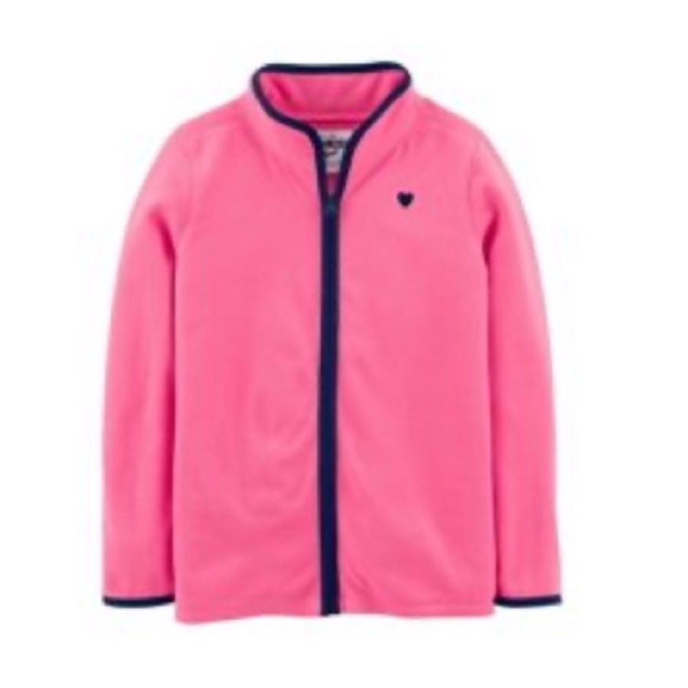 Osh Kosh B’gosh fleece pink zip up sweater